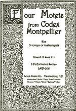J.A. Loux: 4 Motets From Codex Montpellier