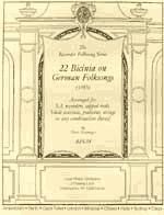 H. Neuberger: Bicinia(22) On German Folksongs