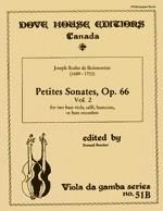 Joseph Bodin de Boismortier: Petites Sonates, Op.66, Vol. 2