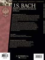 Johann Sebastian Bach: First Lessons In Bach - 28 Pieces Product Image