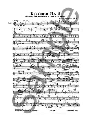 Jørgen Bentzon: Racconto No.5, Op.46