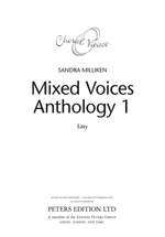 Milliken, Sandra: Choral Vivace Mixed Voices Anthology 1 Product Image