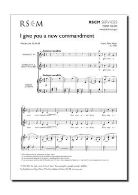 Aston: I Give You A New Commandment (2-Pt)