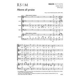 Mendelssohn: Above All Praise And Majesty