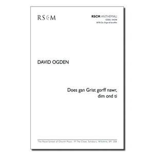 Ogden, David: Does gan Grist gorff nawr, dim ond ti