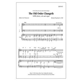 Richard Shephard: The Old Order Changeth
