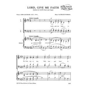 Robson: Lord, Give Me Faith