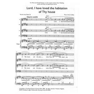 Lindley: Lord, I Have Loved The Habitation of Thy House