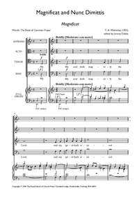 Walmisley: Magnificat and Nunc Dimittis in D Minor