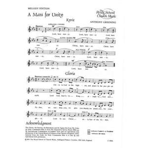 Greening: A Mass For Unity (Melody)