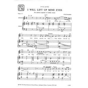 Mawby: I Will Lift Up Mine Eyes (Unison)
