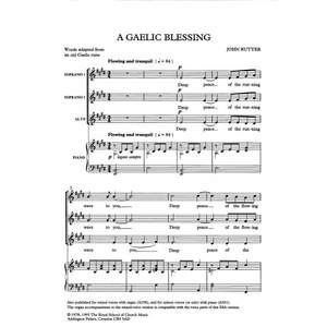 Rutter: A Gaelic Blessing (SSA)