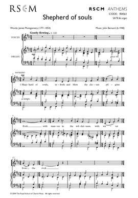 Barnard: Shepherd Of Souls SATB