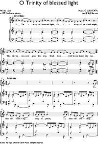 Barrett: O Trinity Of Blessed Light