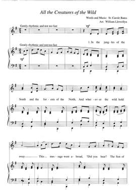 Bates: All The Creatures Of The Wild (Unison/2-Pt)
