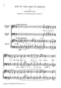 Blake: Sing To The Lord Of Harvest