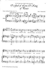 Burt: O God of love, O King of peace (SA Men)