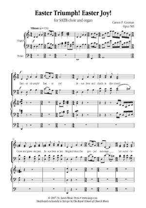 Cooman: Easter triumph! Easter Joy SATB & Organ