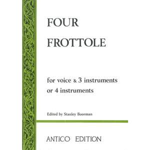Four Frottole for voice & 3 or 4 instruments