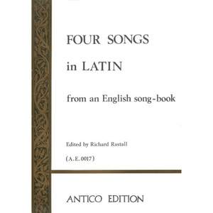 Four Songs In Latin from an English song-book