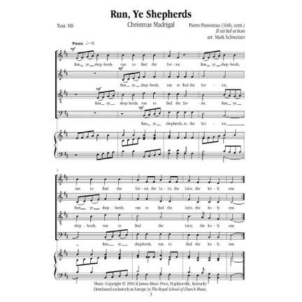 Passereau: Run Ye Shepherds