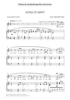Rizza, Margaret: Song Of Mary & Song Of Simeon