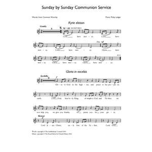 Ledger: Sunday By Sunday Communion (Melody Edition)