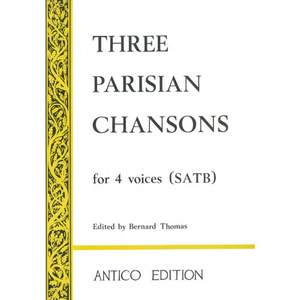 Three Parisian Chansons for 4 voices (SATB)