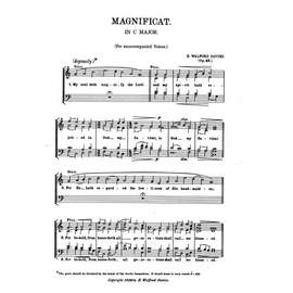 Walford Davies: Magnificat & Nunc Dimittis In C for Unaccompanied Voices