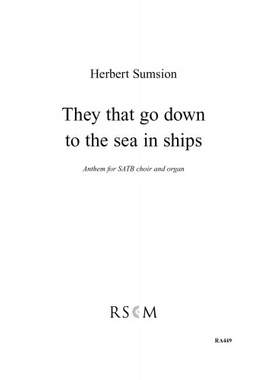 Sumsion: They That Go Down To The Sea in Ships