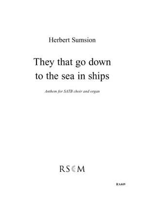 Sumsion: They That Go Down To The Sea in Ships