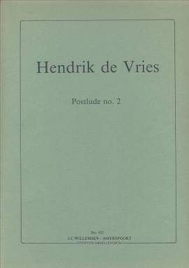 H. de Vries: Postlude no. 2
