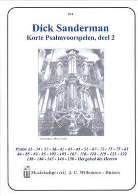 Dick Sanderman: Korte Psalmvoorspelen 2