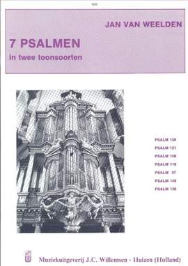 J. van Weelden: 7 Psalmen in 2 Toonsoorten