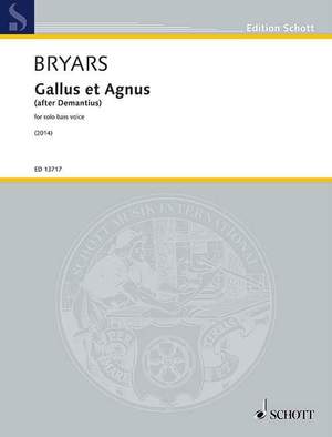 Bryars, G: Gallus et Agnus