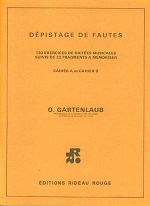 Odette Gartenlaub: Depistage De Fautes Cahiers A & B Tres Difficile