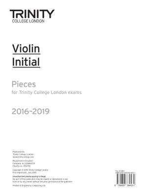 Violin 2016-2019. Initial (part)
