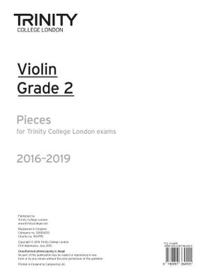 Violin 2016-2019. Grade 2 (part)