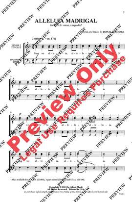 Donald Moore: Alleluia Madrigal