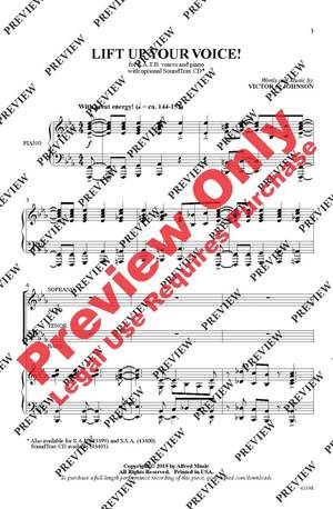 Victor C. Johnson: Lift Up Your Voice! SATB