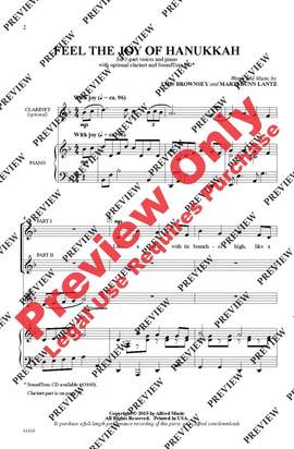 Lois Brownsey/Marti Lunn Lantz: Feel the Joy of Hanukkah 2-Part