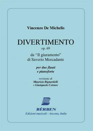 Vicenzo de Michelis: Divertimento Op 69 Da Il Giuramento Di Mercadante