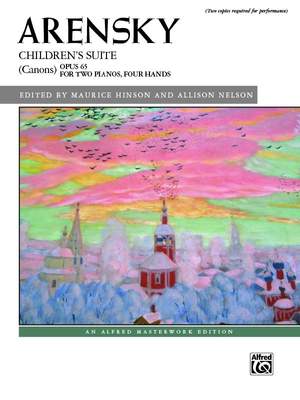 Anton Arensky: Children's Suite (Canons), Op. 65