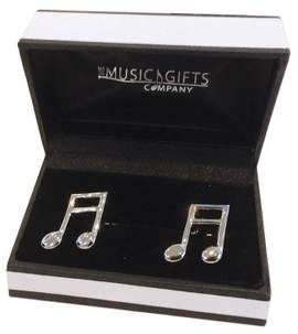 Cufflinks Silver-Plated Quavers