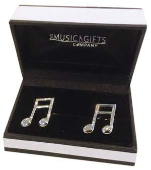 Cufflinks Silver-Plated Quavers