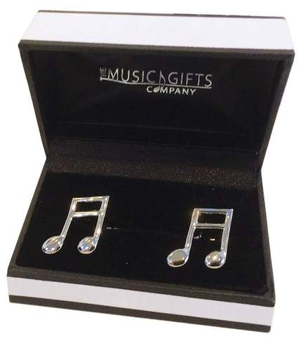 Cufflinks Silver-Plated Quavers