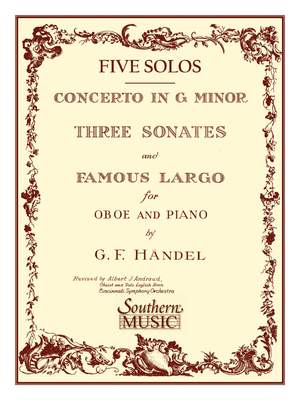 Georg Friedrich Händel: Three Sonates Famous Largo (Concerto G Minor)