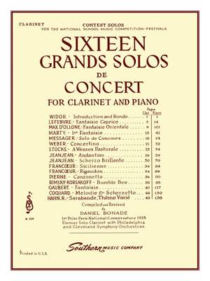 Daniel Bonade: 16 Grand Solos de Concert