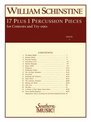 William J. Schinstine: 17 + 1 Percussion Pieces