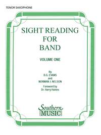 Billy Evans: Sight Reading for Band, Book 1